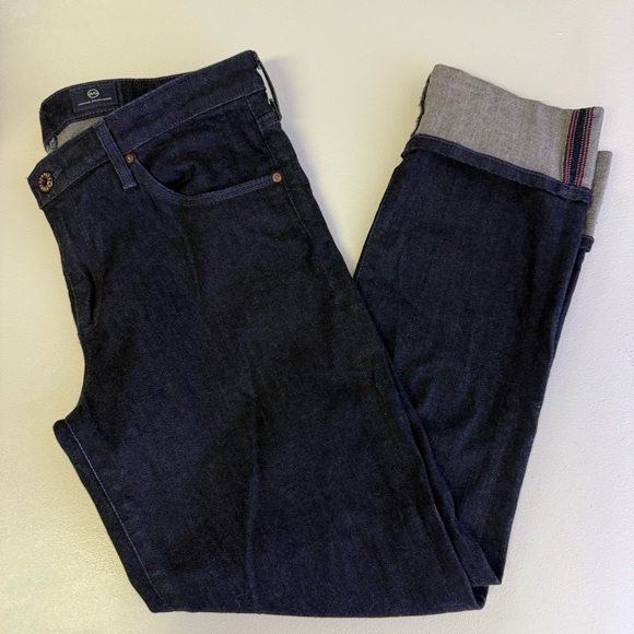 AG Adriano Goldschmied Stevie Cuff Slim Straight Classic Women's Jeans Size 30 - Picture 7 of 8